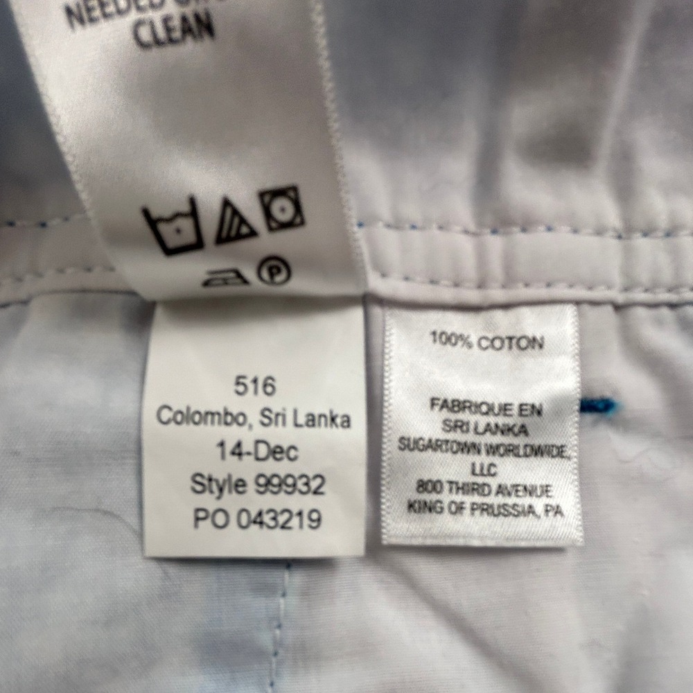 Lilly‎ Pulitzer Classic Resort Women's Shorts Blue White Floral Preppy Size 6 - Picture 8 of 9